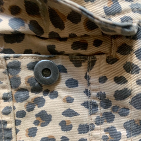 Leopard Jacket Denim Style size 12 - Picture 2 of 8